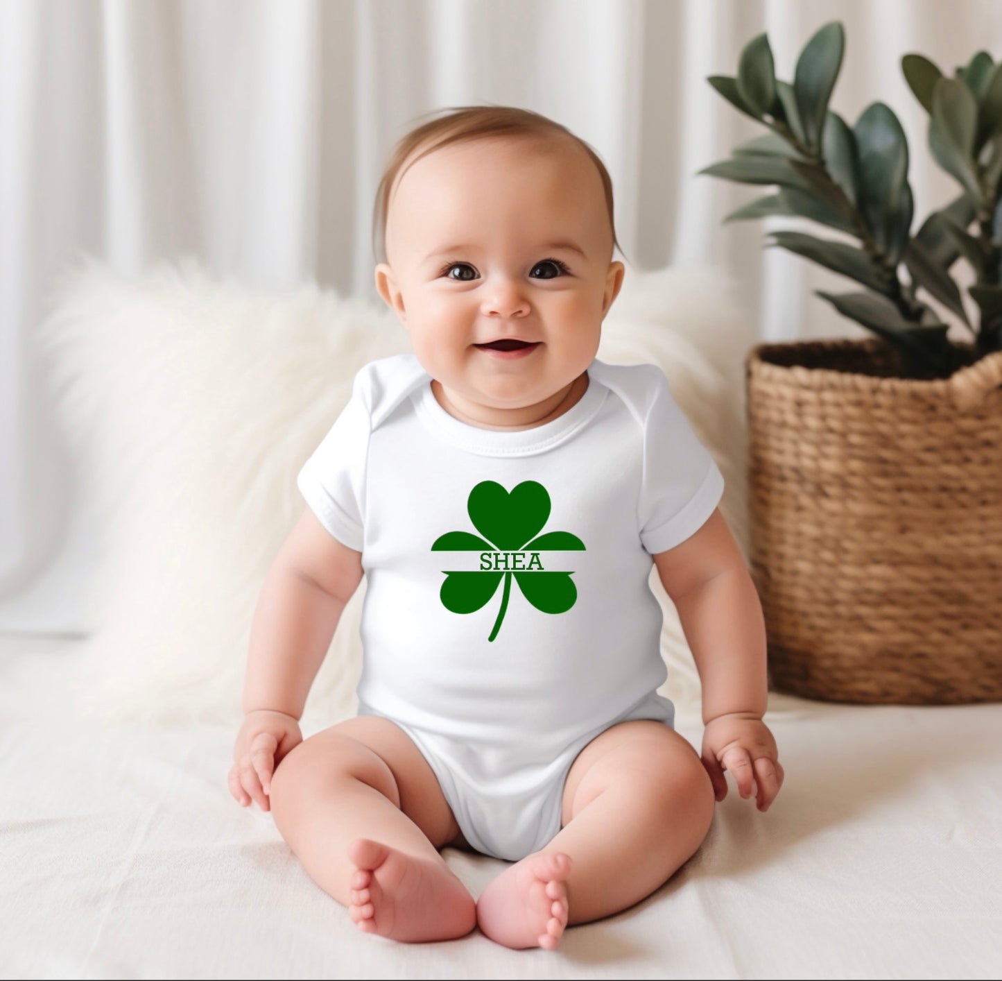 St Patrick’s Day baby vest