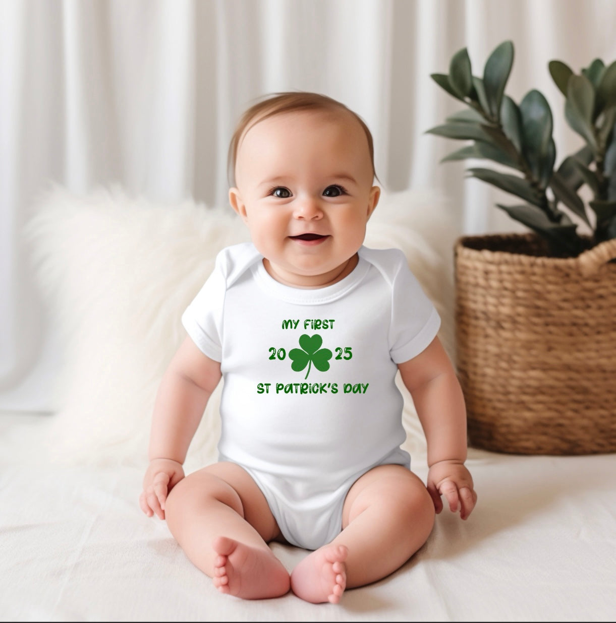 St Patrick’s Day baby vest