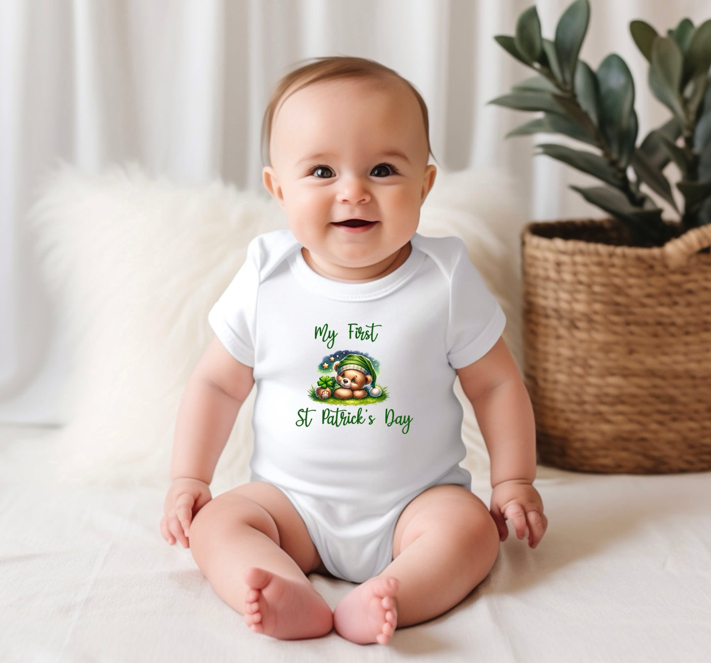 St Patrick’s Day baby vest