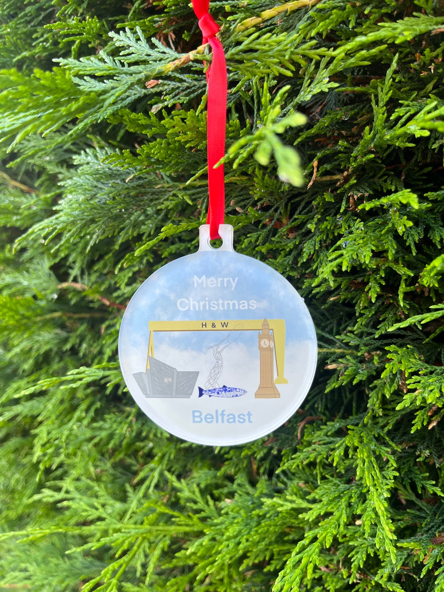 Northern Ireland Christmas Bauble, Belfast Christmas Bauble.