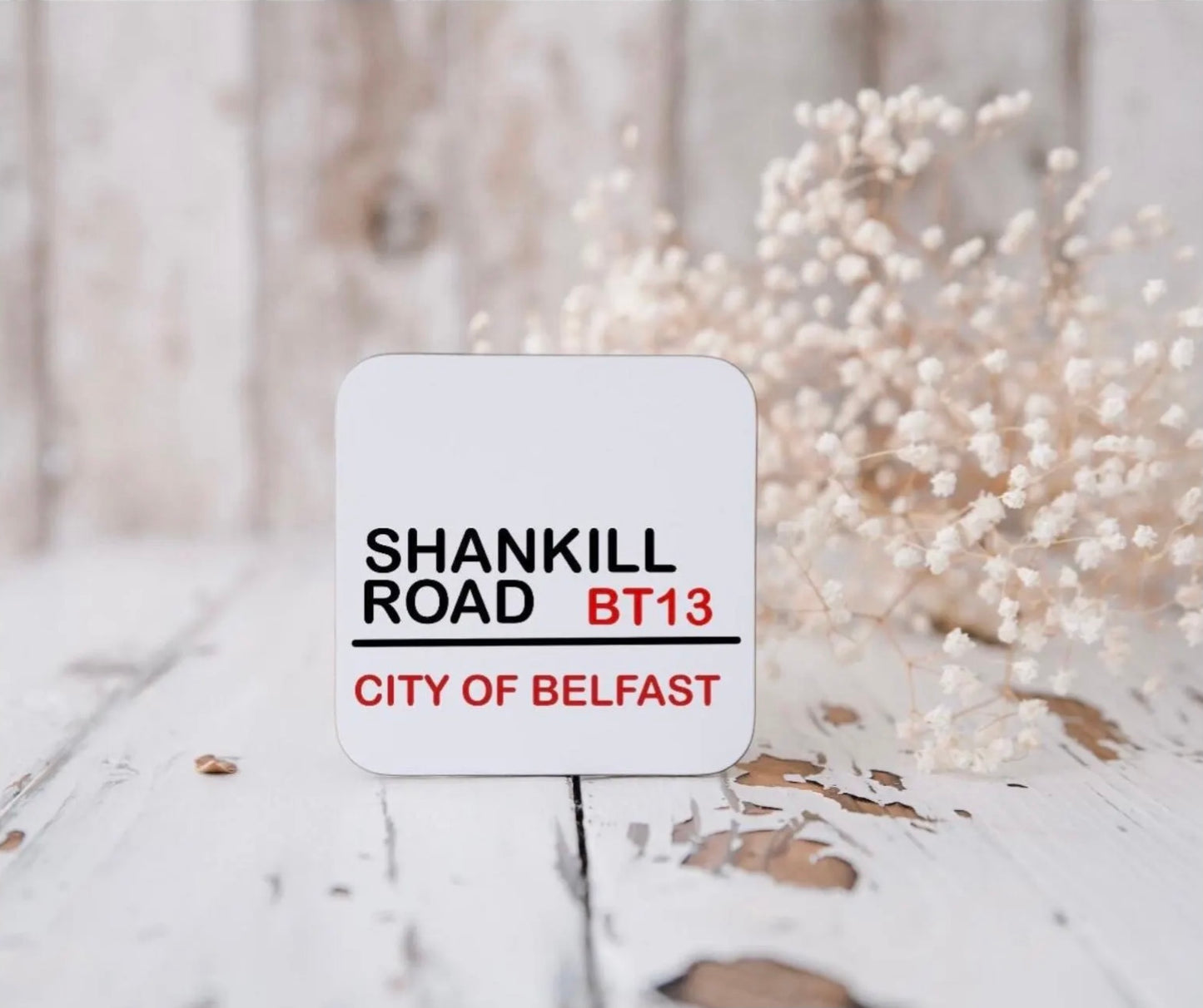 Street sign coasters