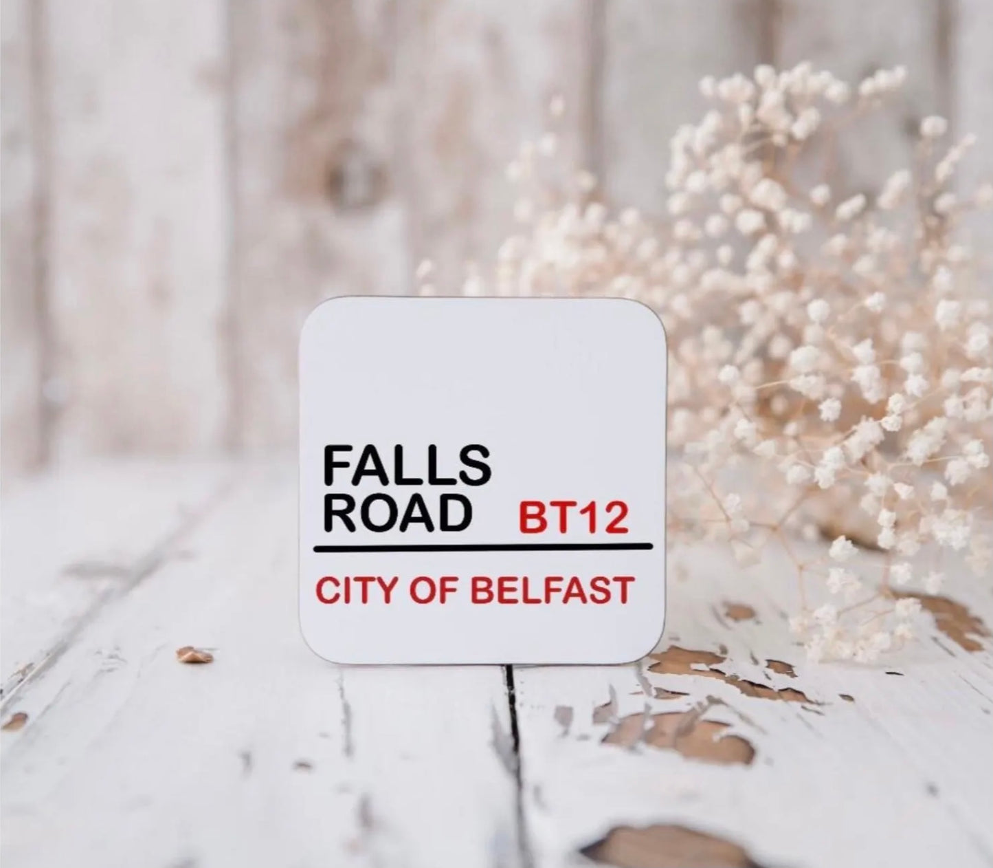Street sign coasters