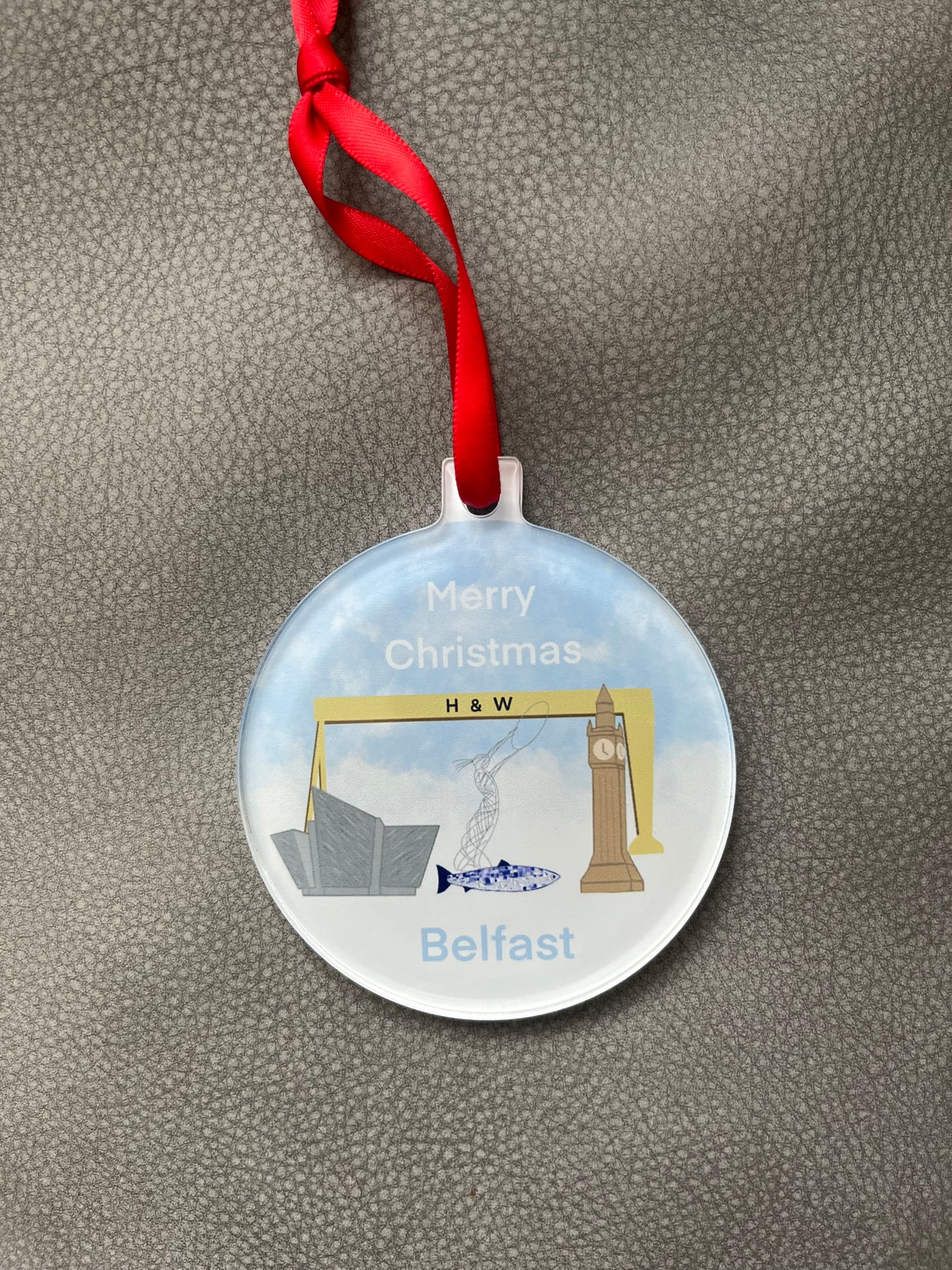 Northern Ireland Christmas Bauble, Belfast Christmas Bauble.