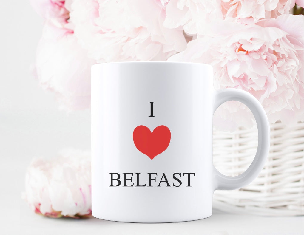 I love Belfast mug