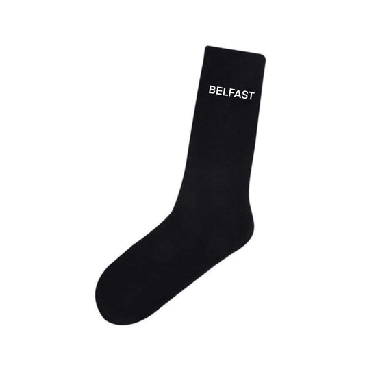 City socks, socks with city name.