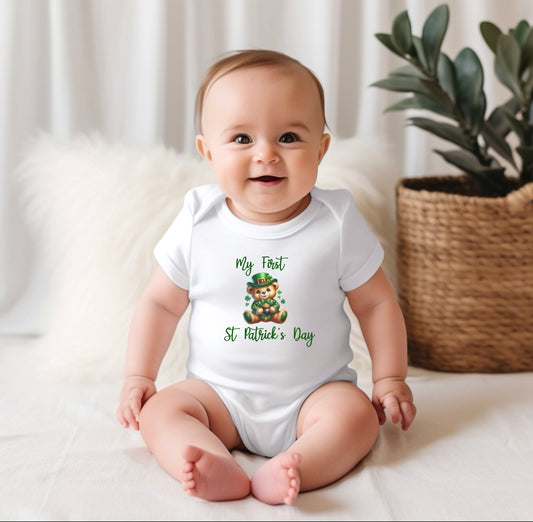 St Patrick’s Day baby vest