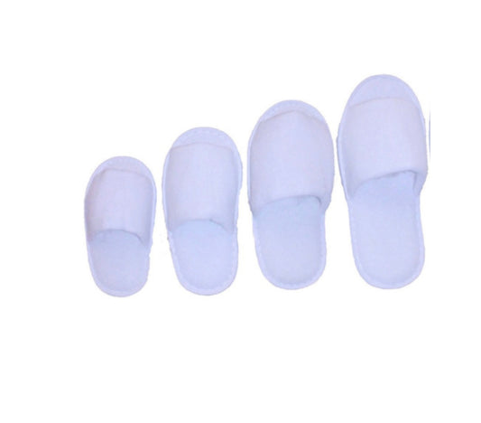 Plain childrens spa slippers