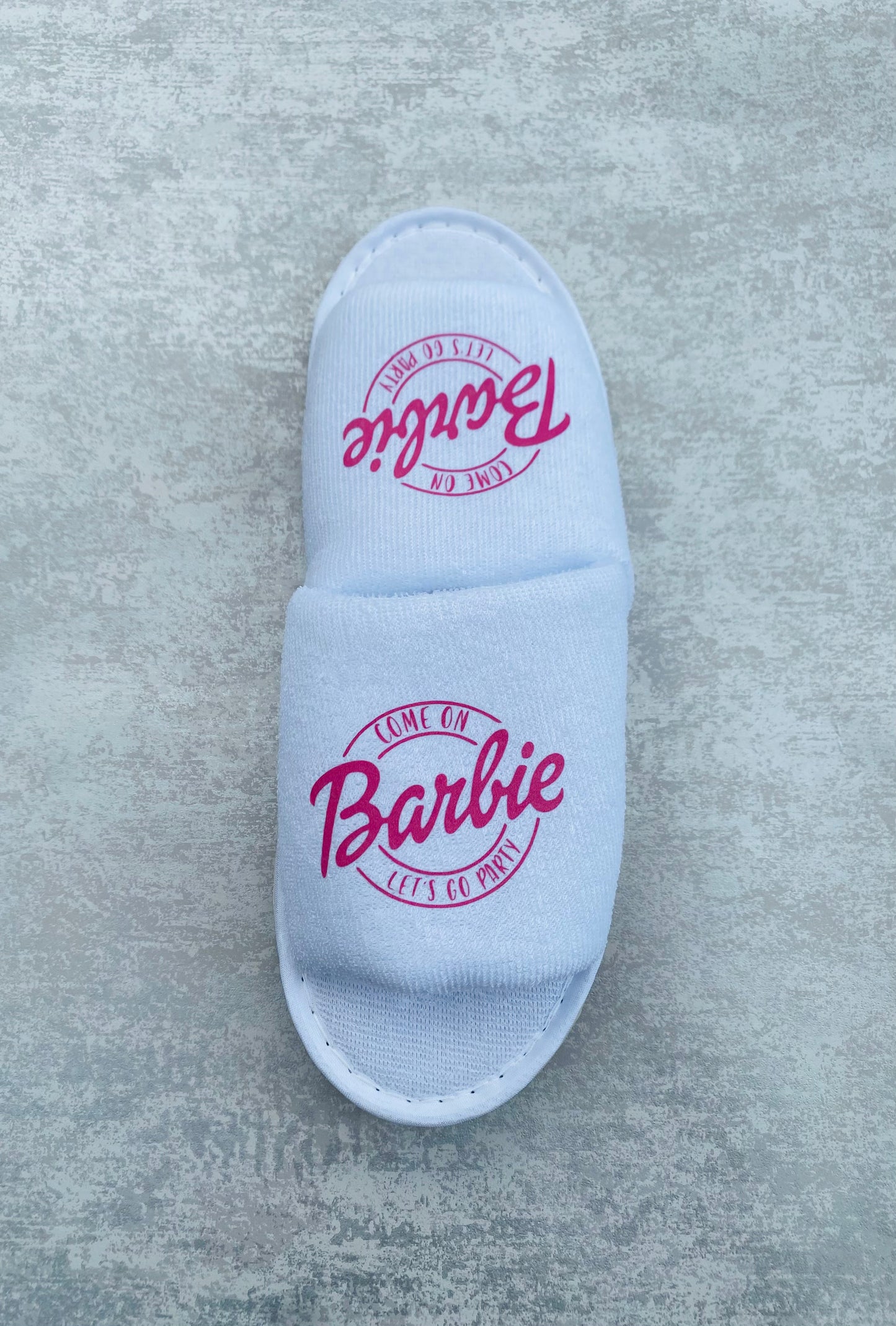 Barbie inspired slippers