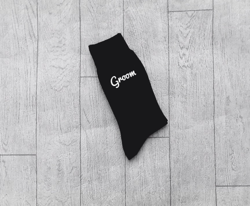 Groom socks, best man socks, usher socks, wedding day socks, personalised socks